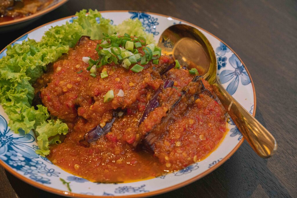 檳城美食推薦餐點 Terung Sambal 甜辣醬茄子